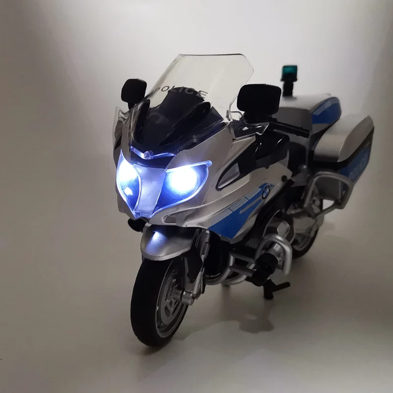1:12 BMW R1250RT-P Police Diecast Motorcycle Model Toy Replica With Sound & Light birthday gift christmas gift Collection bike 5