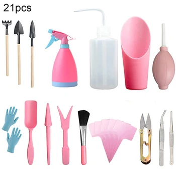 

21pcs/set Watering Sowing Seedling Digging Garden Planter Kit Mini Household DIY Tool Clip Succulent Plant Transplanting