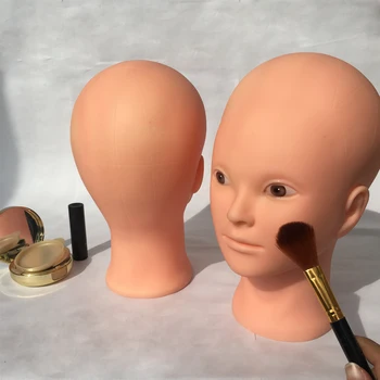 

Top Quality Makeup Practice Training Cosmetology Mannequin Doll Head Face Model New