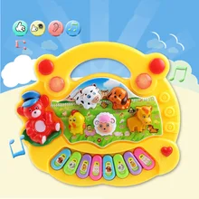 Baby Educational Piano Animal Farm Music Toys For Kids Developmental Musical Child Retail Box Drop Shipping Hot Sell Wholesale