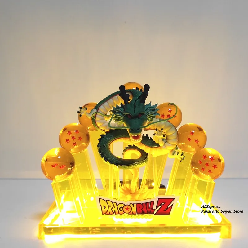 Dragon Ball Z Shenron хрустальные шары светодиодные фигурки модель игрушки Dragon Ball Супер аниме Shenlong Led фигурка DBZ - Цвет: Белый