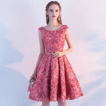 

BGW 202101ht A Line 2020 Short Homecoming Dresses Four Colors Mini Girl Gown Robes With Flower Sashes For Homecoming Party