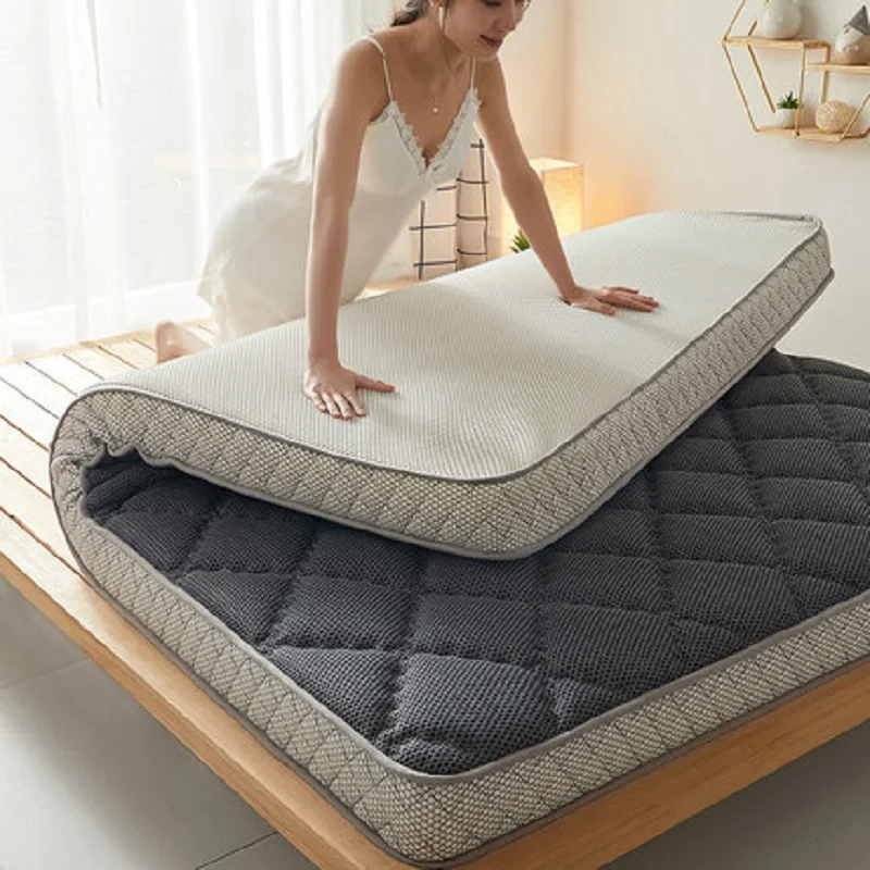 Natural sponge latex mixed filling Mattress 9CM Warm carbon fiber fabric comfortable Tatami King Queen Full Size Student mat | Мебель