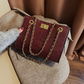 

Luxury Brand Crocodile pattern Crossbody bags for women Large Female Handbags Designer PU Leather Messenger bags Tote Women bags