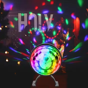 

LED Stage Light Crystal Magic Ball KTV Bar Club Party DJ Disco Effect Lamp USB Atmosphere Lights Lamp Party Featival Decor