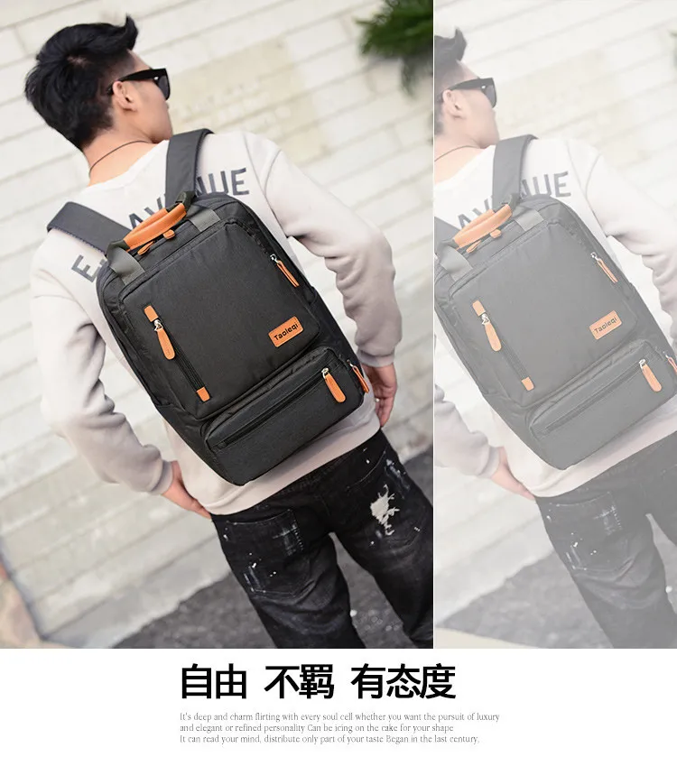 Стиль холщовый наплечный рюкзак ручная многофункциональная Студенческая сумка