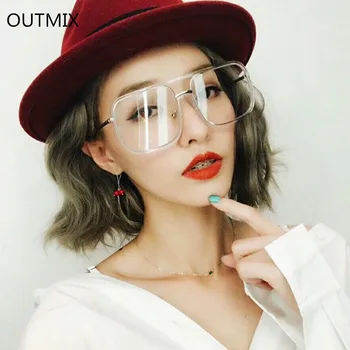 

OUTMIX New Brand Designer Square Oversized Female Sun glasses Luxury Oculos De Sol Cat Eye Sun Glasses Classic Vintage UV400