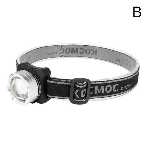 USB Rechargeable Headlamp Headlight COB LED Head Light with Built-in Battery Waterproof Head Lamp White Red Lighting