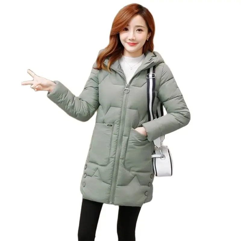 

Парка женская зимняя утепленная, средней длины, 4XLD1138