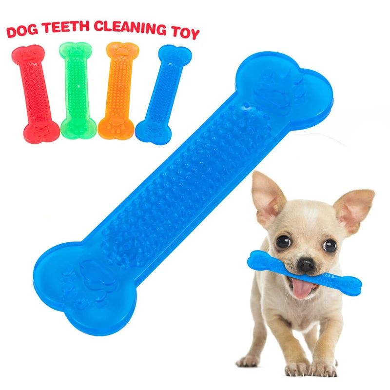 Dog-Toys Toothbrush Pet-Accessories Puzzle-Game Puppy-Dental-Care Rubber-Bone-Toy Indestructible