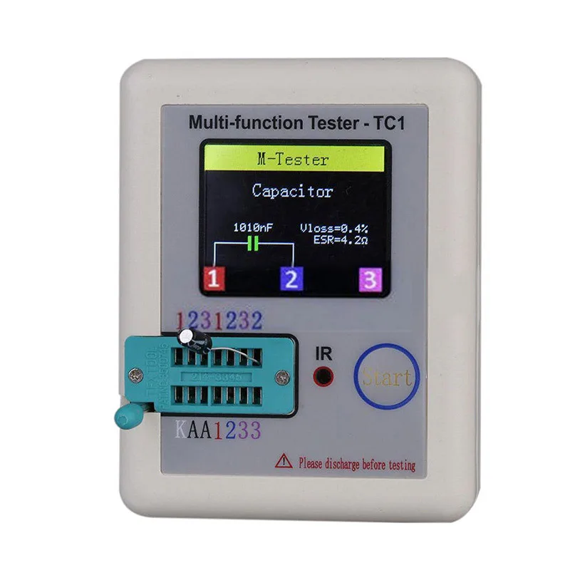 Multifunction Automatically detect Screen Transistor Tester LCR - TC1   Full Color Graphics Diode Capacitance Display tester LB8