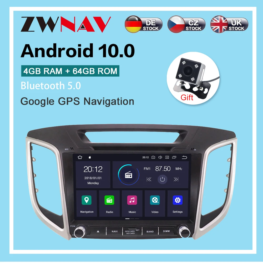 

Android 10 DSP Car GPS Navigation For HYUNDAI IX25 2017-2019 CAR Multimedia Player Radio Head Unit Tape Recorder No DVD Player