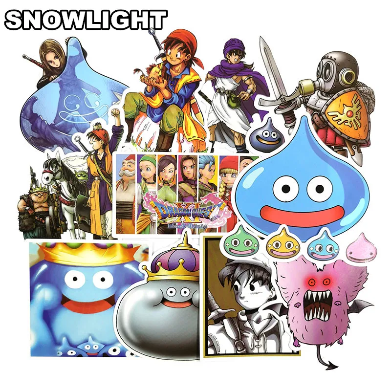 17 pcs/lot Dragon Quest Classic Fashion Graffiti Stickers For Guitar Skateboard Laptop Luggage Bicycle Motorcycle Toy Sticker
