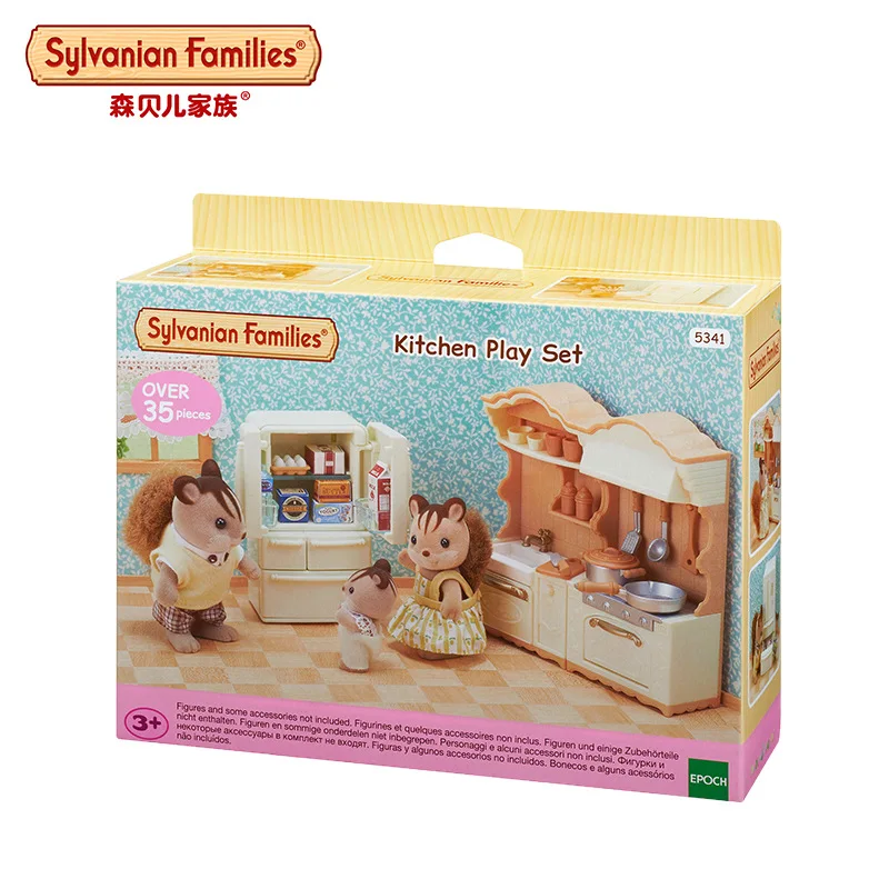 

Sylvanian Families Sylvanian Families Joy Kitchen Set Cabinet Refrigerator Furniture CHILDREN'S Toy