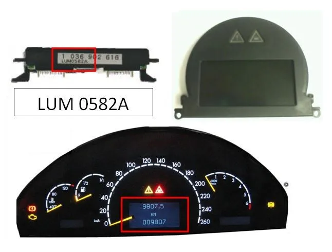 Блок приборов для Mercedes Benz W220 W215 S/CL Class LUM0582A|Считыватели кодов и сканеры| |