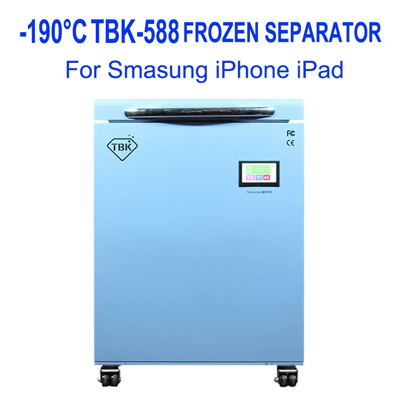 TBK-588-190C Улучшенный лучшее качество замороженная отдельная морозильная машина для samsung edge iPhone X Ремонт сенсорного ЖК-экрана