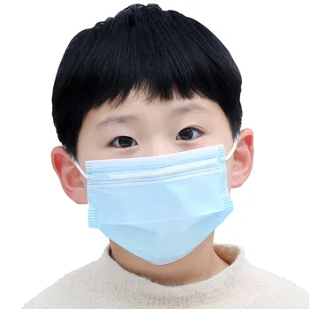 

20PCs Children Wegwerp Ear Loop Mond Masker Face Cover Disposable 3Ply Face Dustproof Anti-Fog Non-Woven Mask Mouth Cover