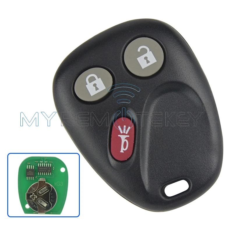 Дистанционный брелок для GM GMC Hummer H2 Chevrolet Avalanche Cadillac Escalade 3 кнопки 315 МГц LHJ011 2003 2004 2005