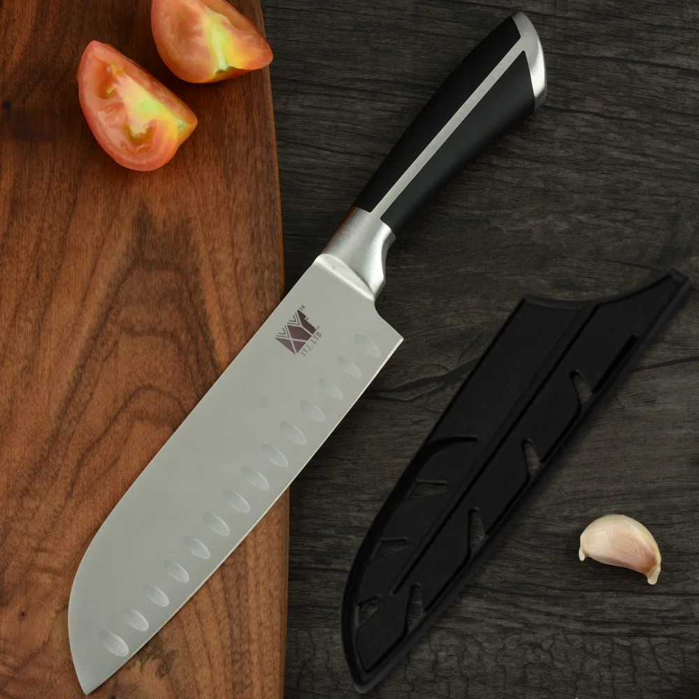 

XYj Stainless Steel Knives Set Cutter Knife Tools Japanese Cooking Knife Chef Cleaver Santoku Chef Kitchen Knives Accessories