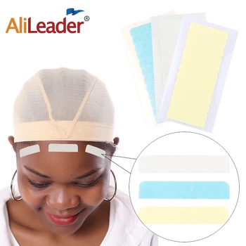 

Alileader 60Pcs Replacement Wig Tape Adhesives Hair Tape Double Sided Waterproof For Hair Extension/Lace Wig/Toupee 4Cm*0.8Cm