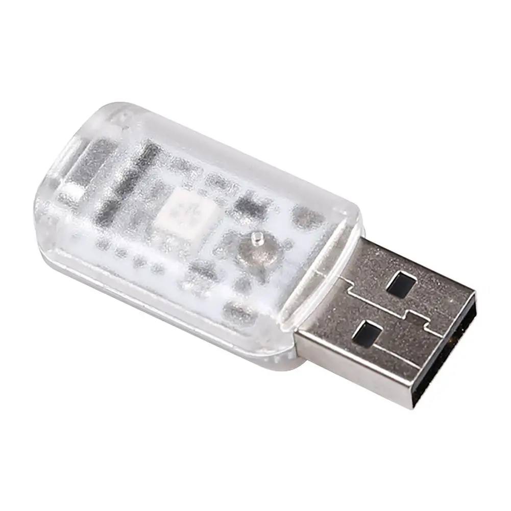 Автомобильный USB светодиодный светильник автомобиль атмосферная лампа прочный
