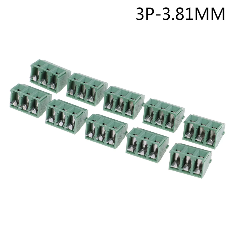 10 шт./лот PCB Винтовые клеммные блоки Conenctor 3,81/7,5 мм Шаг 2 P/3 P прямой угол клеммный блок