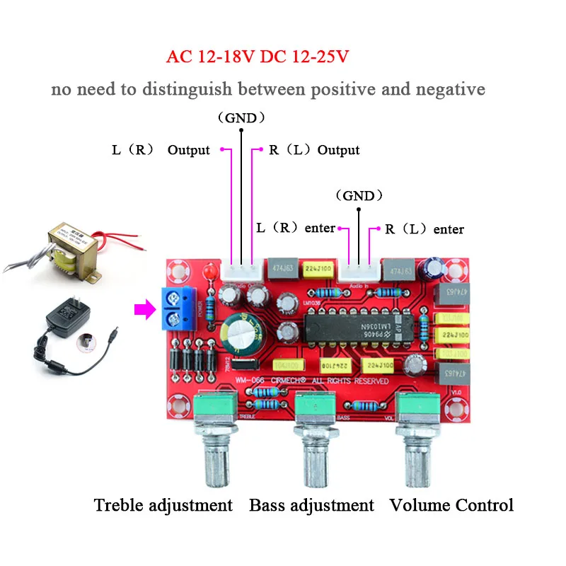 CIRMECH LM1036 усилитель громкости регулятор тона DIY KIT и готовая продукция|hifi