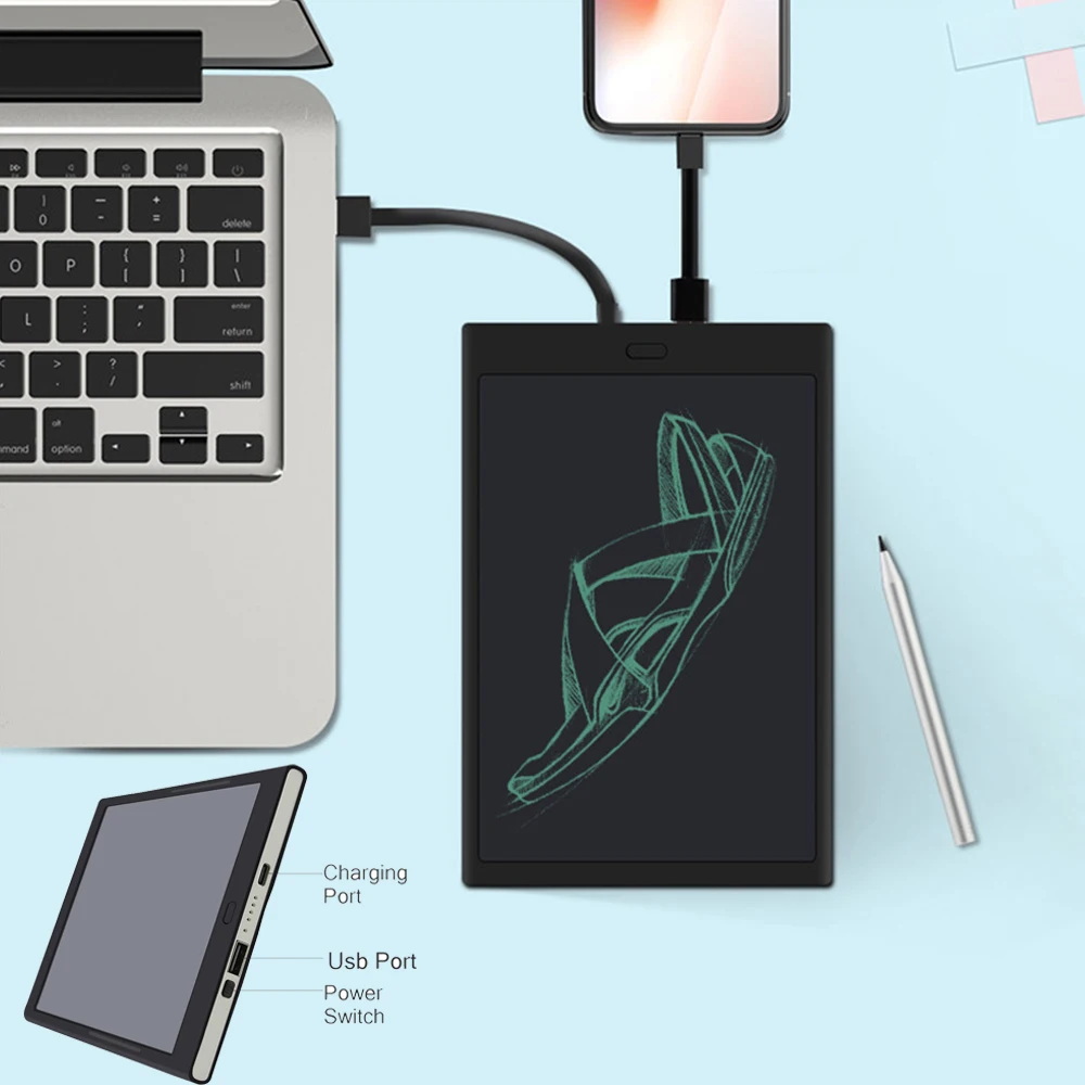

Learning Machine LCD power bank writing tablet multifunction wireless charging treasure wireless charging painting Drawing Toys