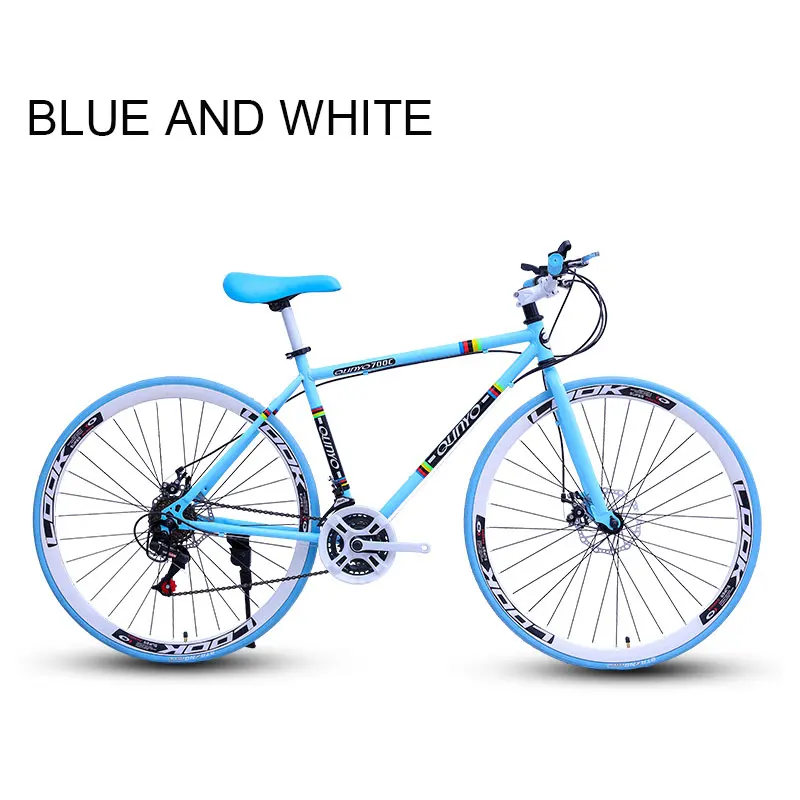 Top Fixed Gear Bicycle Men and Women Bicycle 27 Speed 40 Knife Adult Road Racing Double Disc Brakes Inflatable Solid Tire 12 Top Fixed Gear Bicycle Men and Women Bicycle 27 Speed 40 Knife Adult Road Racing Double Disc Brakes Inflatable Solid Tire 12