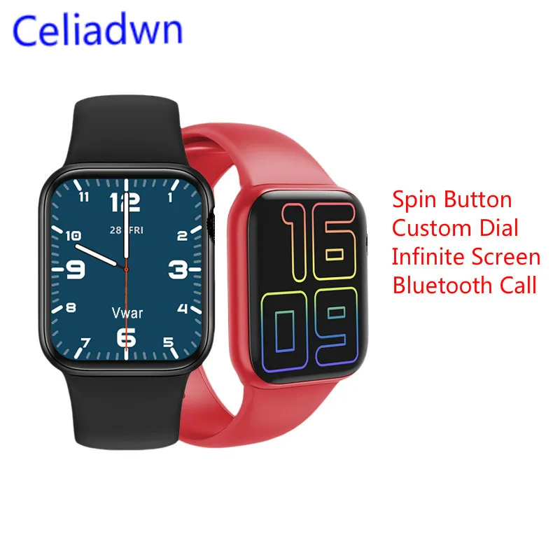 Smartwatch HW12 40mm Custom Watch Faces Spin Wheel Smart Watch Series 6  Full Screen Bluetooth Call Smart Bracelet VS IWO 12 W26|Smart Watches| -  AliExpress