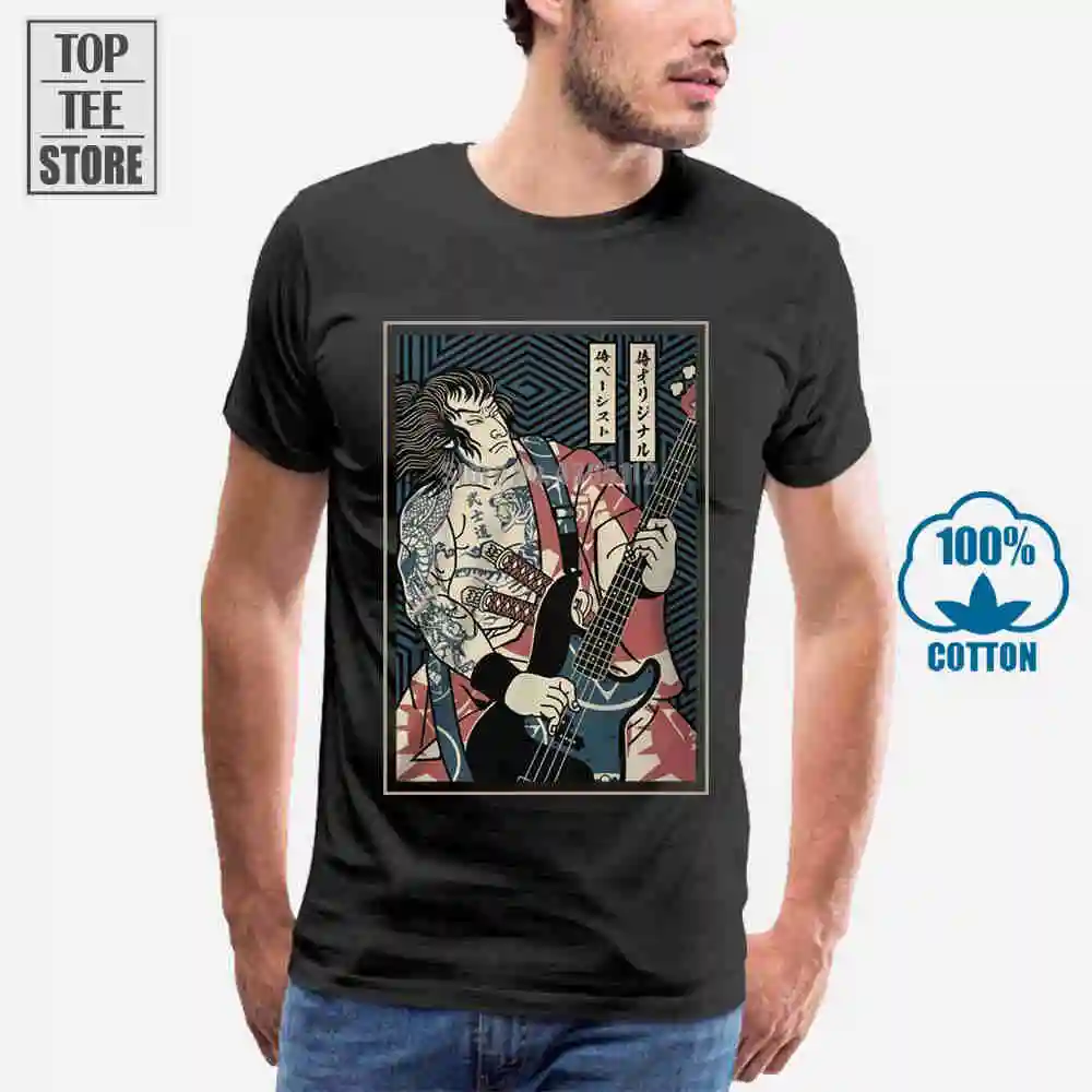 Оригинальная Мужская рубашка Samurai из черного хлопка|Футболки| |