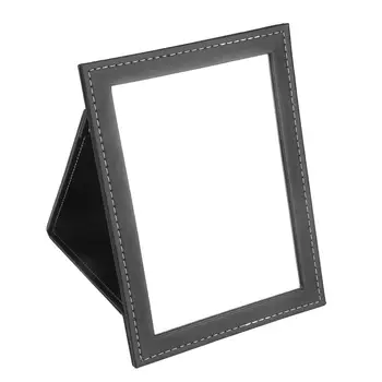 

PU Leather Makeup Mirror Desktop Folding Mirror Beauty Tools Size Large