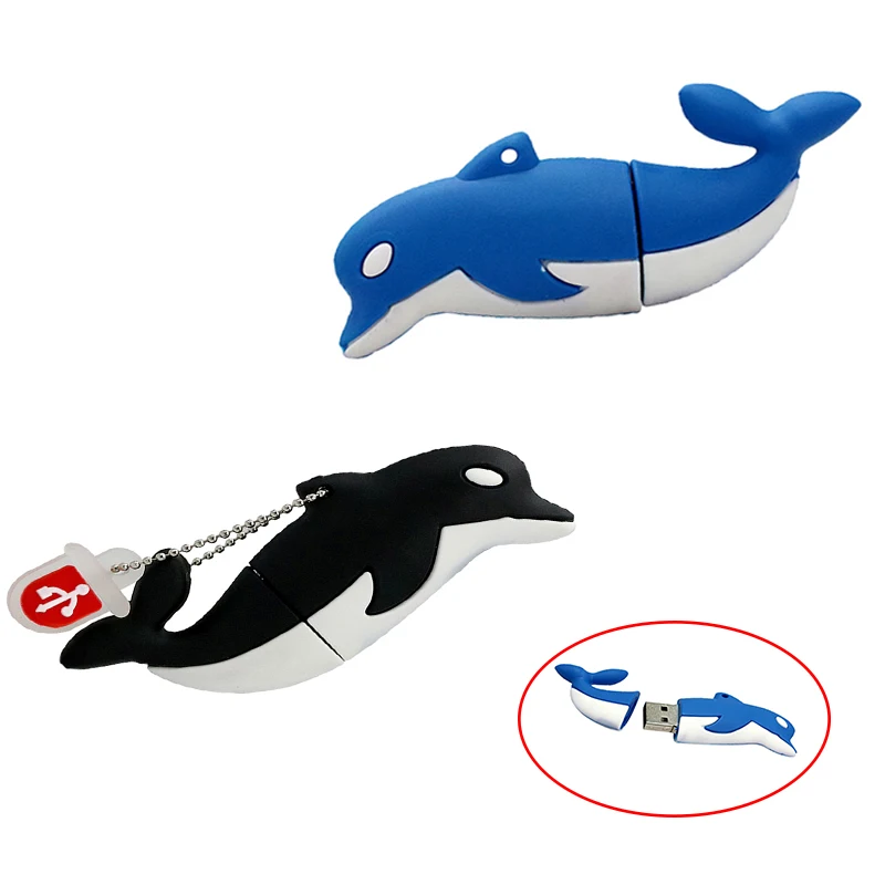 Clé Flash USB personnalisée Dolphin, clé usb 4 256, clé Flash USB 8 go, 64 go, 16 go, 32 go, 128 go, clé usb 4 256