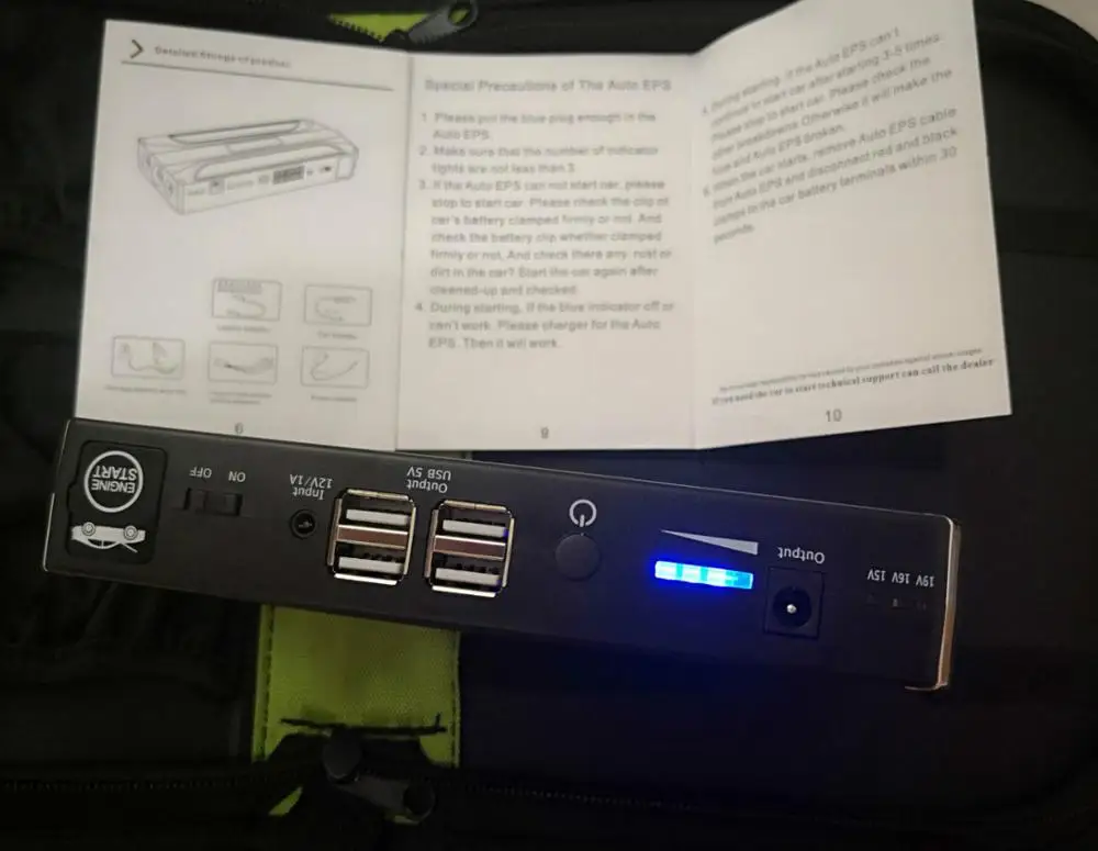 Автомобильный стартер 80000mAh 12V 4USB портативный аккумулятор для авто автомобильный, Стартерный и блок питания для ноутбука