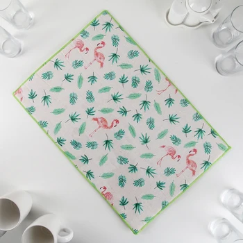 

Dish drying mat "Flamingo", 34 × 50 cm, linen