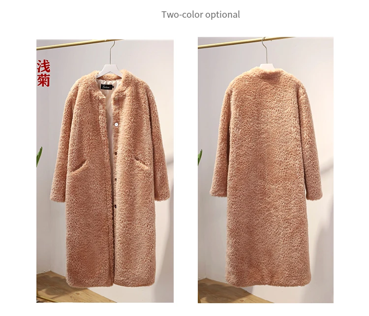 Winter Women Thick Warm Long Faux Fur Coat Female Brand High Quality Fluffy Fur Jacket Plus Size Loose Parkas teddy coat LY711
