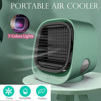 

Mini Portable Air Conditioner Multi-function Humidifier Purifier USB Desktop Air Cooler Fan Arctic Air with Water Tank Home 5V