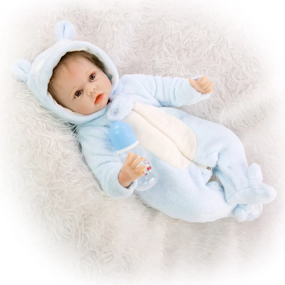 KEIUMI Bebe Reborn Baby Doll игрушка из ткани, набивная Реалистичная кукла для новорожденных мальчиков и девочек, силиконовые куклы для малышей, подарок
