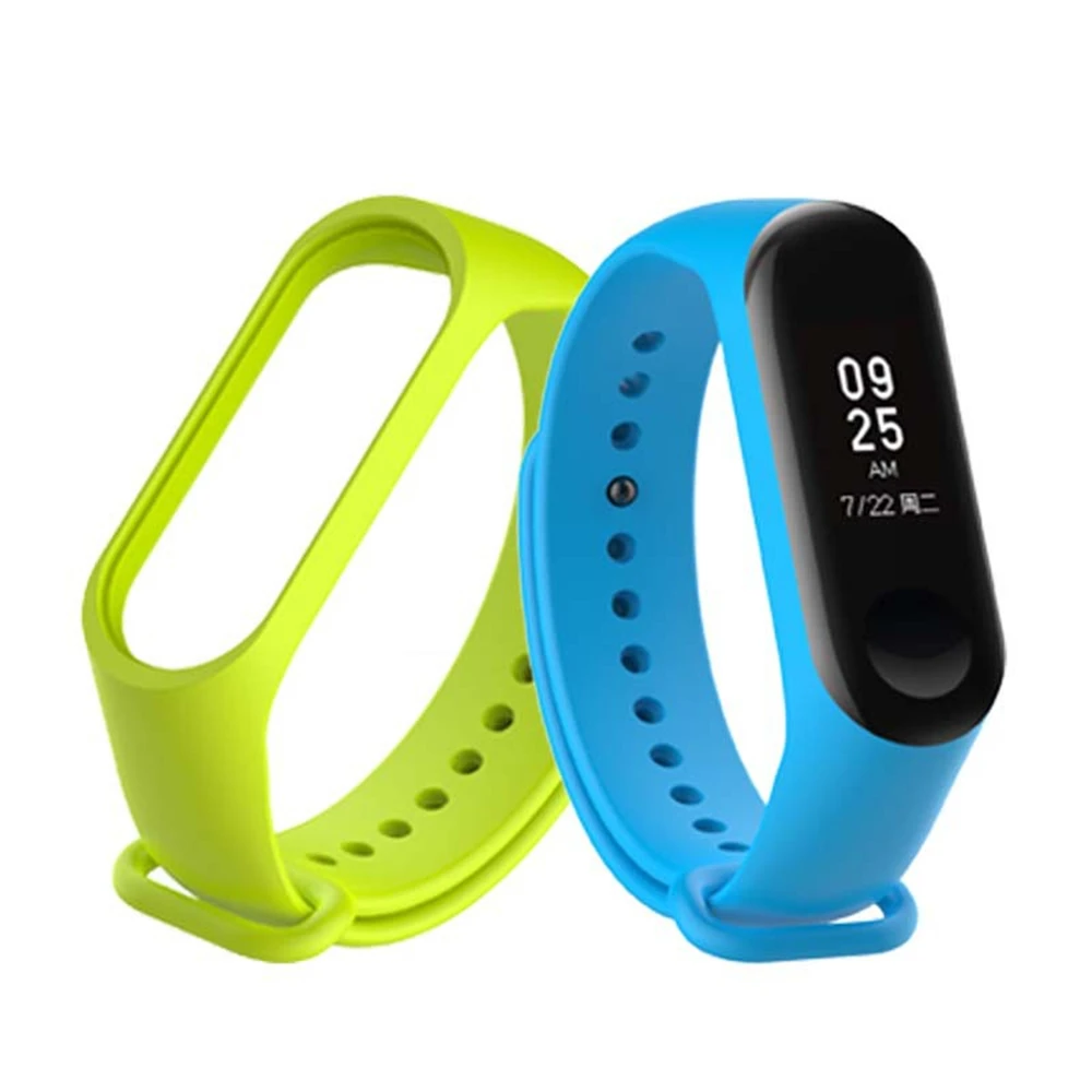 

25Pcs/lot Mi Band 3 and 4 Strap Watch Silicone Wristband Strap For Xiaomi Bracelet Four Xiomi Xaiomi Xiami Xaomi Xaiomy