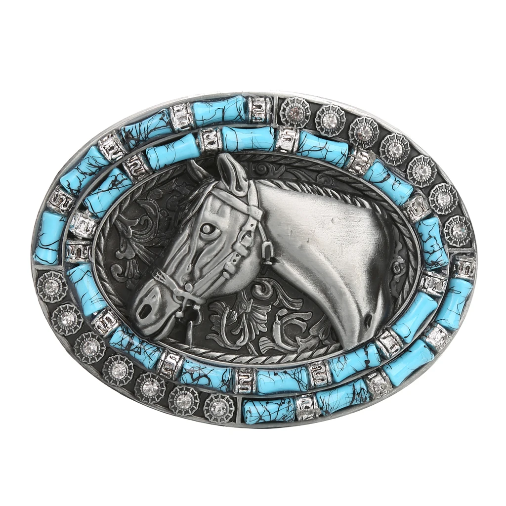 Belt Buckle Replacement Vintage Style Horse Head Western Cowboy Rodeo Large belt accessory пряжка для ремня мужская