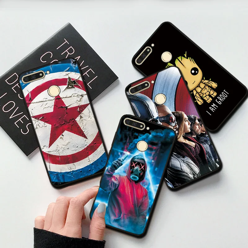 Чехол для huawei Honor 7A, черный чехол из ТПУ, чехол s для huawei Honor 7A, 7 S, Marvel Hero, huawei Y5, Y6 Prime,, Honor 7C, Россия, 5,7