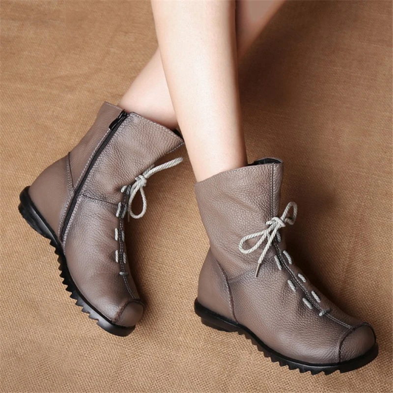 Winter Boots Women's Leather