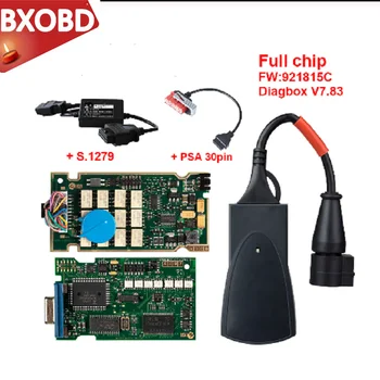 

PP2000 Full Chip Diagbox V48/V25 OBDII Diagnostic tool SW V7.83 FM 921815C/921815B OBD2 For Citroen For Peugeot