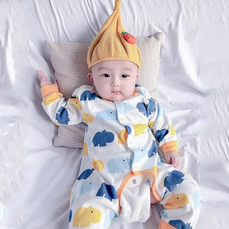 Милая детская шапка; Новинка; сезон весна-От 1 до 2 лет-зима; теплая шапка для маленьких мальчиков и девочек с фруктовым узором; Вязаные Лыжные шапки; детская шапка с ушками