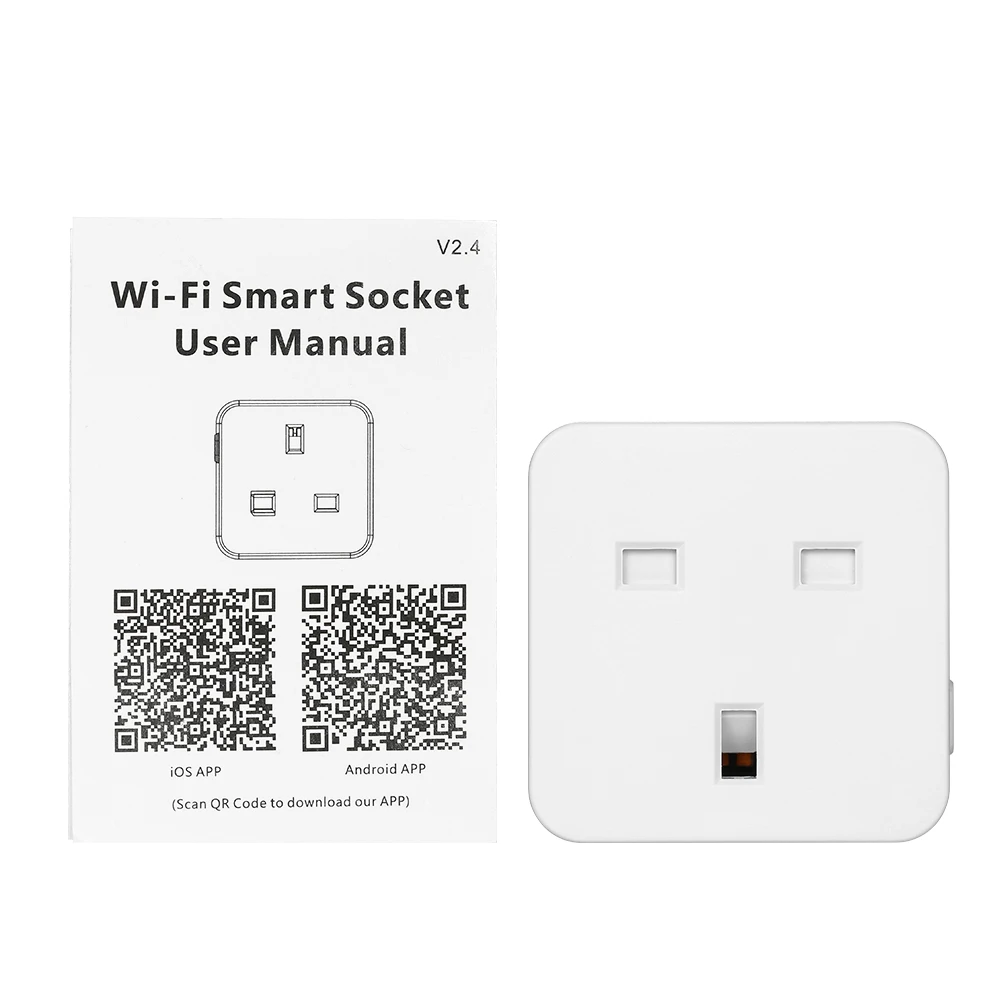 Smart Wi-Fi Plug Voice Control Compatible with Alexa/ Google Home APP Remote Control Schedule Function Smart Wall Socket Outlet