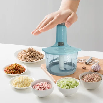 

Multifunction Manual Vegetable Chopper Hand Press Food Cutter Onion Nuts Grinder Mincer Shredder Kitchen Accessories