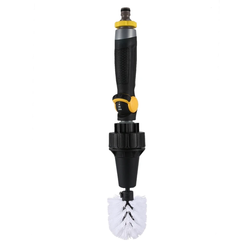 Car Tire Wheel Brush Automatic Car Wash Brush Water-Powered Turbine for Rims Engines Bikes Equipment Furniture Car Cleaning