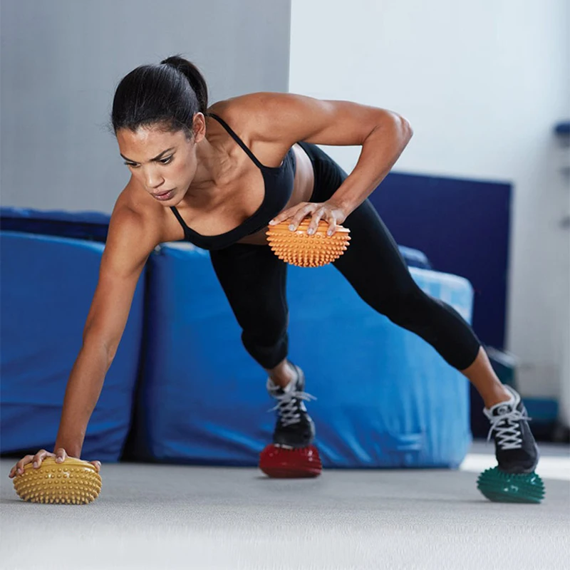 

16CM PVC Inflatable Half Sphere Balance Balls Children Durian Balance Ball Yoga Athletics Soccer Training Equipment Sport Relax