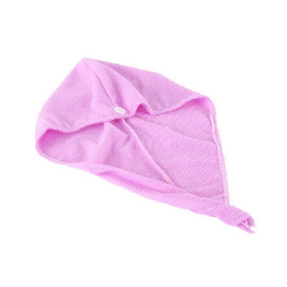 Purple New Microfiber Dry Hair Hat Magic Quick Dry Hair Soft Towel Bath Head Wrap For Women Bathing Sleep Salon Head Cover Wrap Hat - Цвет: Purple