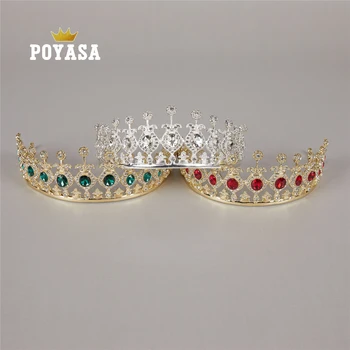 

2020 April Crystal Flower Bridal Crown For Women New Tiaras Big Wedding Hair Jewelry Crowns